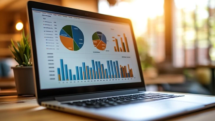 laptop-displaying-graphs-stockcake